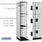 Salsbury Industries Wardrobe Locker, 45" W, 21" D, 76" H, (3) Wide, (9) Openings, Gray 23361GRY - alternate 4